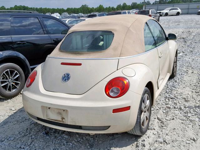 3VWRF31Y27M403137 - 2007 VOLKSWAGEN NEW BEETLE Bej foto 4