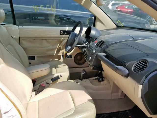 3VWRF31Y27M403137 - 2007 VOLKSWAGEN NEW BEETLE Bej foto 5