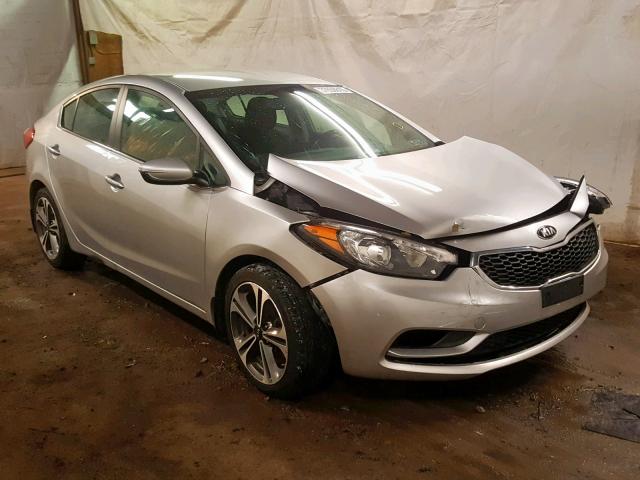 KNAFX4A81F5305405 - 2015 KIA FORTE EX SILVER photo 1