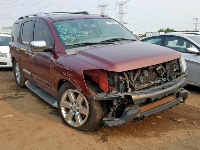 5N1BA0NE6AN600063 - 2010 NISSAN ARMADA PLA BURGUNDY photo 1