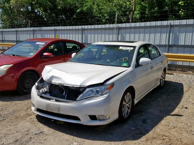 4T1BK3DB0BU387513 - 2011 TOYOTA AVALON BAS WHITE photo 2