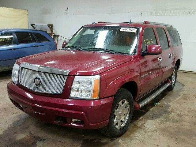 3GYFK66N15G276145 - 2005 CADILLAC ESCALADE E MAROON photo 2