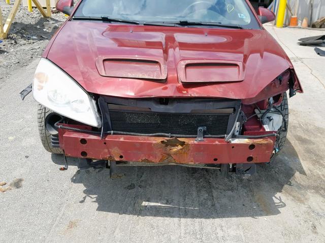 1G2ZM177984195805 - 2008 PONTIAC G6 GXP RED photo 9