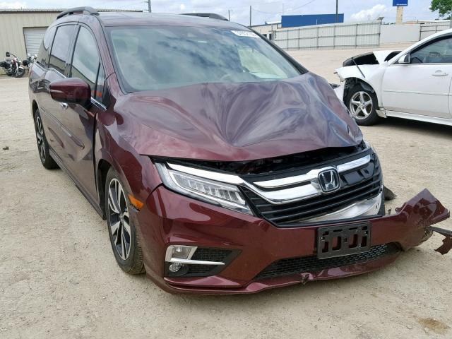 5FNRL6H9XJB067549 - 2018 HONDA ODYSSEY EL RED photo 1