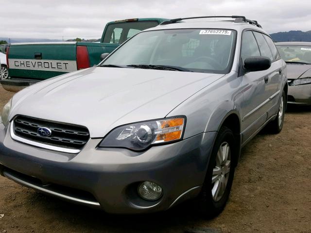 4S4BP61C456316923 - 2005 SUBARU LEGACY OUT GRAY photo 2