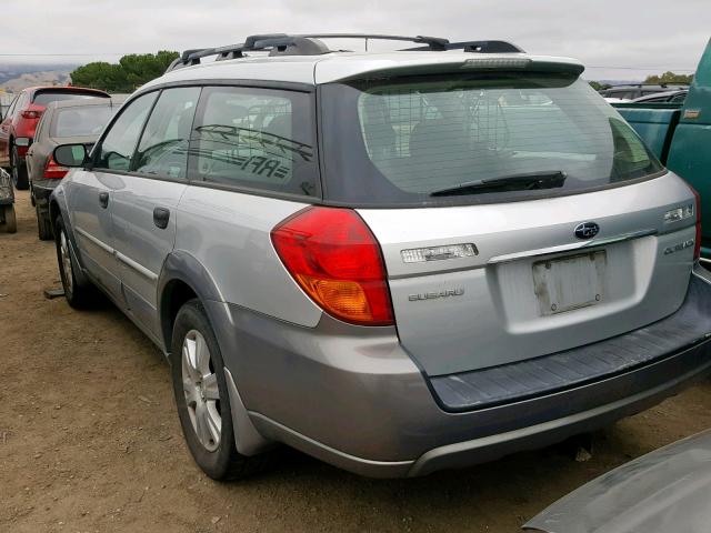 4S4BP61C456316923 - 2005 SUBARU LEGACY OUT GRAY photo 3