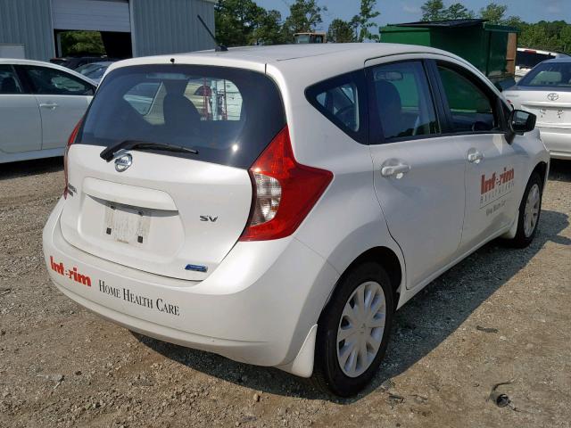 3N1CE2CP0FL382614 - 2015 NISSAN VERSA NOTE WHITE photo 4