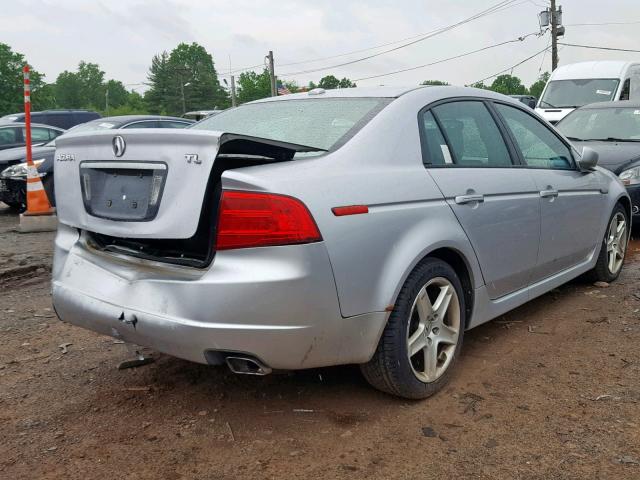 19UUA66226A068329 - 2006 ACURA 3.2TL SILVER photo 4