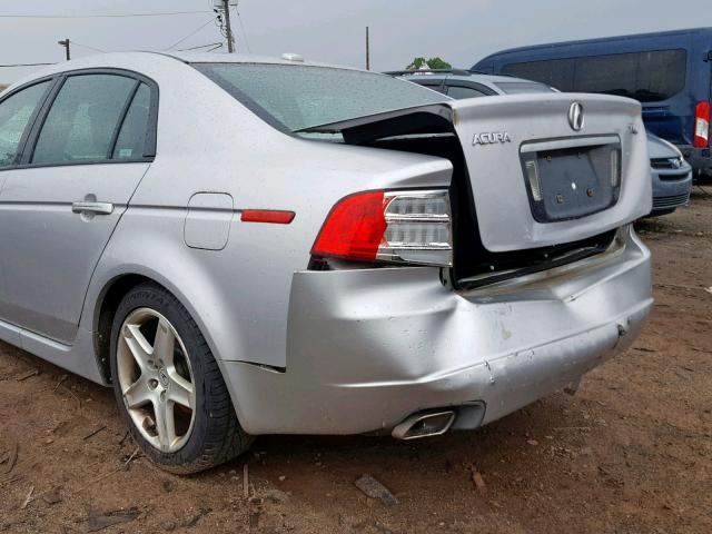 19UUA66226A068329 - 2006 ACURA 3.2TL SILVER photo 9