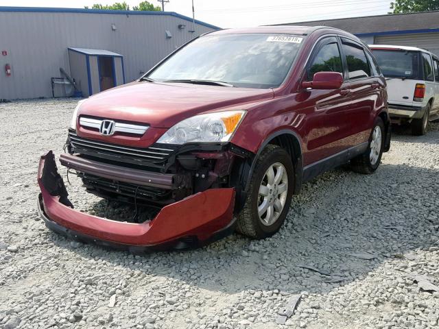 JHLRE48718C019235 - 2008 HONDA CR-V EXL RED photo 2