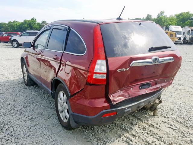 JHLRE48718C019235 - 2008 HONDA CR-V EXL RED photo 3