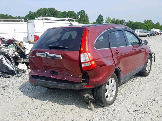 JHLRE48718C019235 - 2008 HONDA CR-V EXL RED photo 4