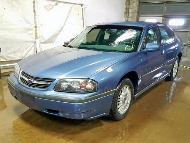 2G1WF55K5Y9127093 - 2000 CHEVROLET IMPALA BLUE photo 2