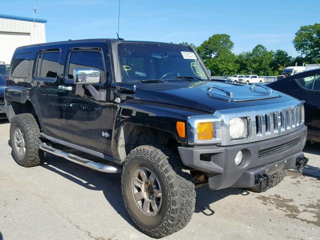 5GTDN13E378137261 - 2007 HUMMER H3 BLACK photo 1