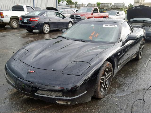 1G1YY12SX25124887 - 2002 CHEVROLET CORVETTE Z BLACK photo 2