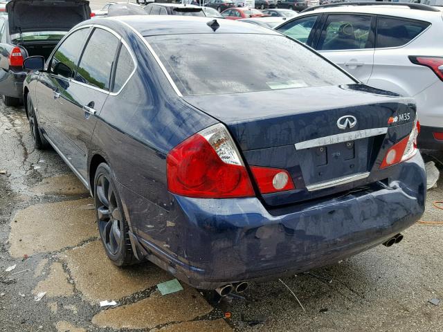 JNKAY01E06M102776 - 2006 INFINITI M35 BASE BLUE photo 3