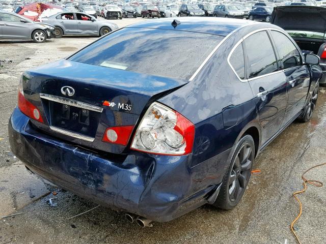 JNKAY01E06M102776 - 2006 INFINITI M35 BASE BLUE photo 4