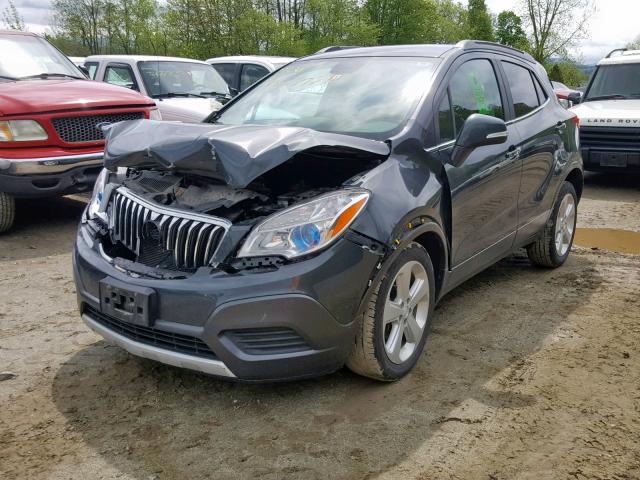 KL4CJASB7GB666070 - 2016 BUICK ENCORE GRAY photo 2