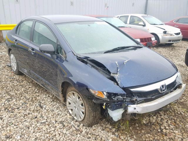 19XFA16389E027191 - 2009 HONDA CIVIC VP BLUE photo 1