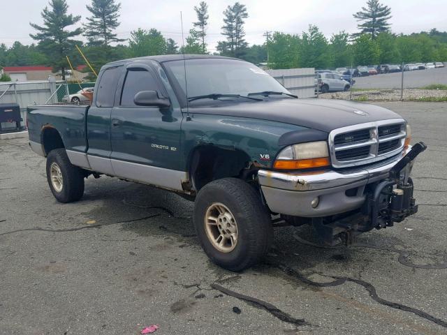 1B7GG22X1WS605268 - 1998 DODGE DAKOTA GREEN photo 1