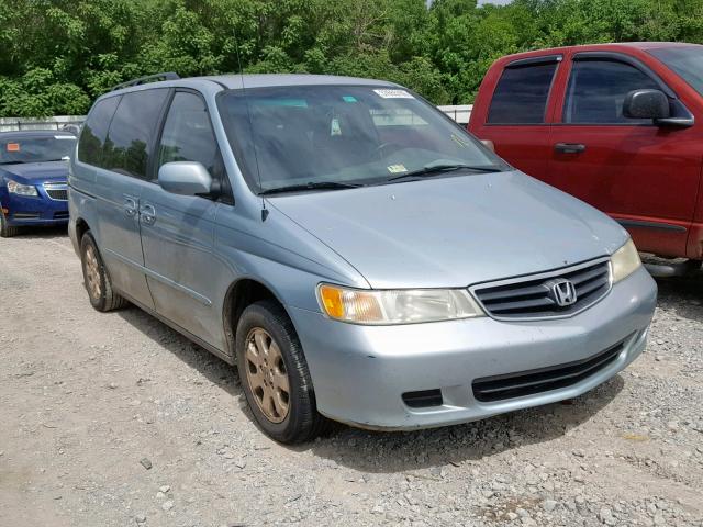 5FNRL18924B102771 - 2004 HONDA ODYSSEY EX BLUE photo 1