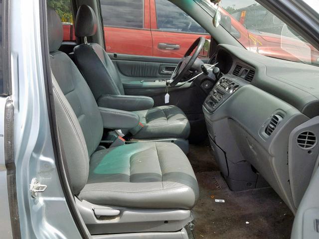 5FNRL18924B102771 - 2004 HONDA ODYSSEY EX BLUE photo 5