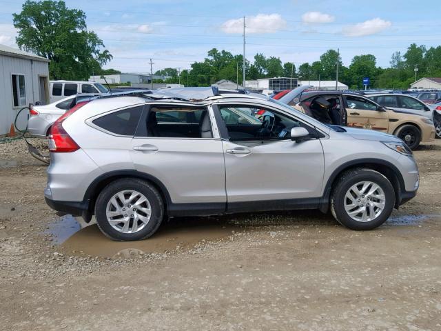 5J6RM4H76FL028939 - 2015 HONDA CR-V EXL SILVER photo 9