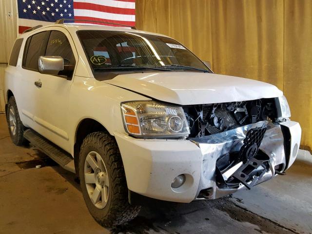 5N1AA08B94N741405 - 2004 NISSAN ARMADA SE WHITE photo 1