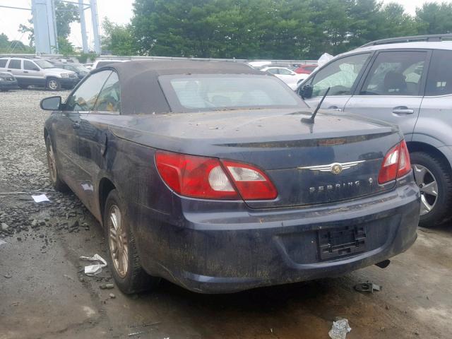 1C3LC55R08N629267 - 2008 CHRYSLER SEBRING TO BLUE photo 3