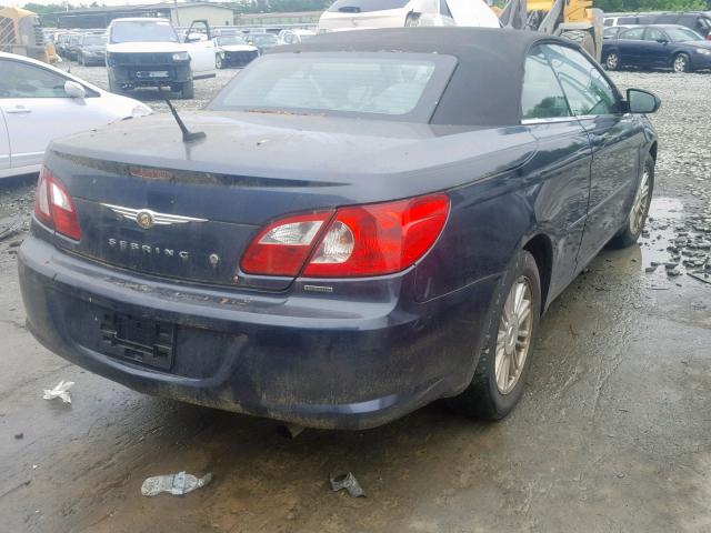 1C3LC55R08N629267 - 2008 CHRYSLER SEBRING TO BLUE photo 4