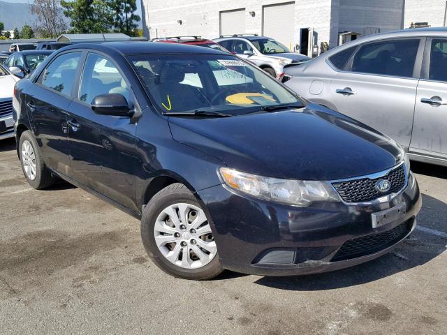 KNAFU4A24D5657721 - 2013 KIA FORTE EX BLACK photo 1