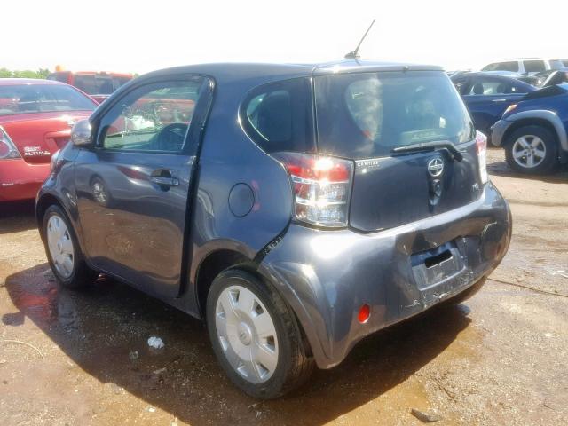 JTNJJXB09CJ019812 - 2012 TOYOTA SCION IQ GRAY photo 3