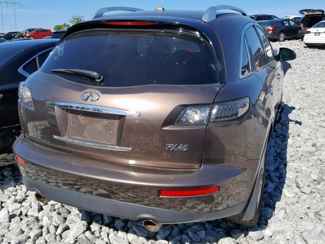 JNRBS08W86X400156 - 2006 INFINITI FX45 BROWN photo 4