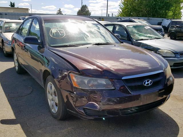 KMHET46C76A082166 - 2006 HYUNDAI SONATA GL BURGUNDY photo 1