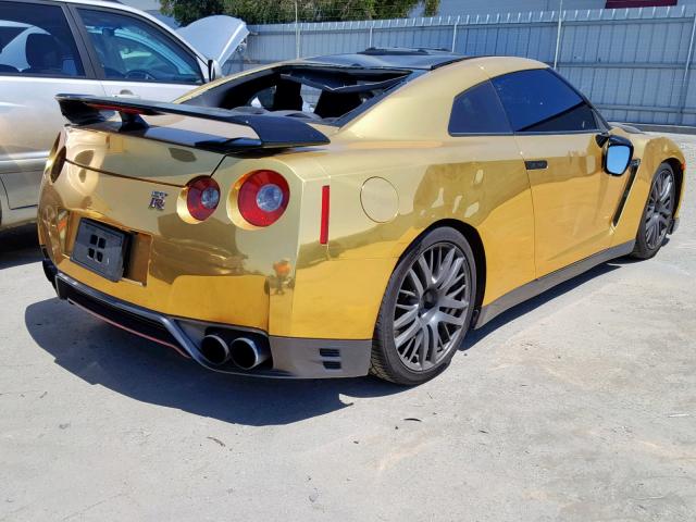 JN1AR5EFXCM250415 - 2012 NISSAN GT-R BASE GOLD photo 4