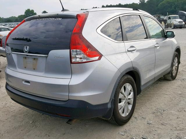 5J6RM3H72DL010672 - 2013 HONDA CR-V EXL SILVER photo 4