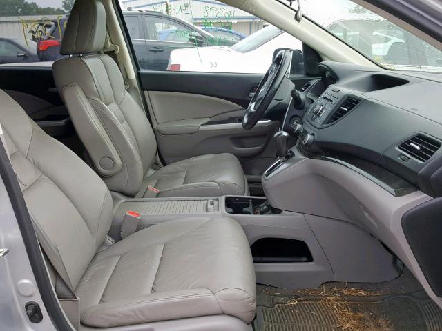 5J6RM3H72DL010672 - 2013 HONDA CR-V EXL SILVER photo 5