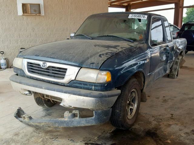 4F4YR16X5WTM16644 - 1998 MAZDA B4000 CAB GREEN photo 2