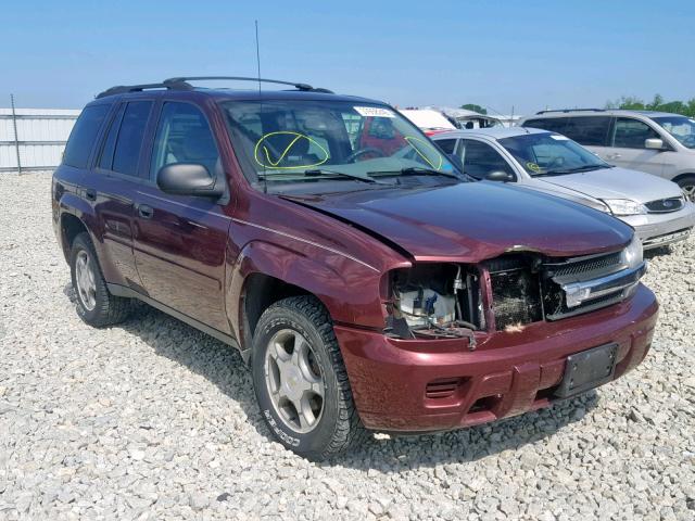 1GNDT13S062352074 - 2006 CHEVROLET TRAILBLAZE BURGUNDY photo 1