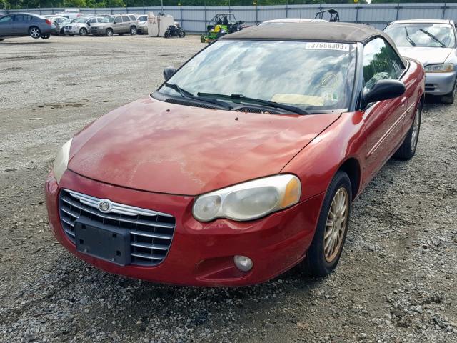 1C3EL55R86N257702 - 2006 CHRYSLER SEBRING TO RED photo 2