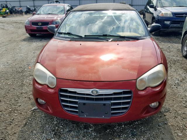 1C3EL55R86N257702 - 2006 CHRYSLER SEBRING TO RED photo 9