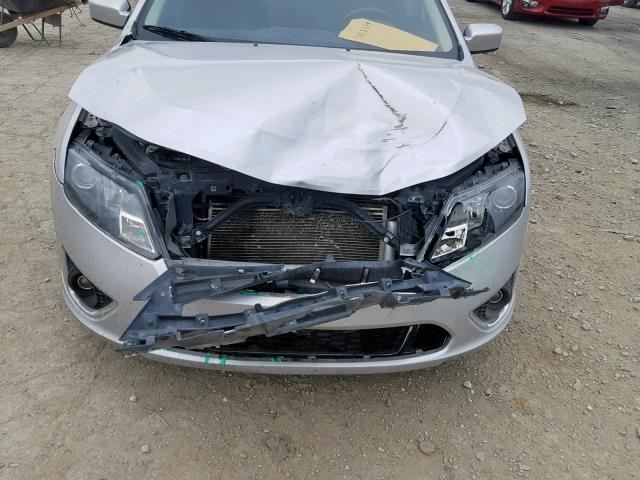 3FAHP0KC2AR348444 - 2010 FORD FUSION SPO SILVER photo 9