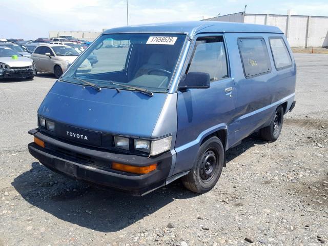 JT4YR28V0J5066623 - 1988 TOYOTA VAN WAGON BLUE photo 2