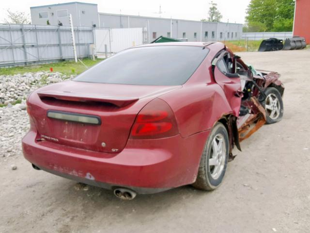 2G2WP522641338826 - 2004 PONTIAC GRAND PRIX RED photo 4