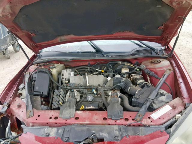2G2WP522641338826 - 2004 PONTIAC GRAND PRIX RED photo 7