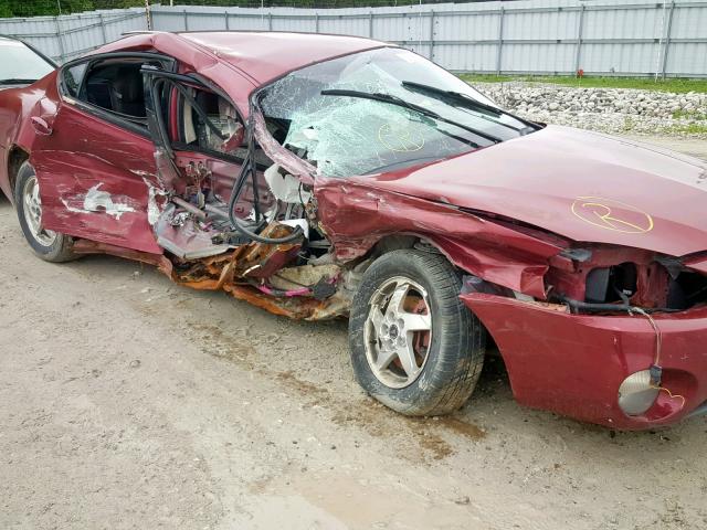 2G2WP522641338826 - 2004 PONTIAC GRAND PRIX RED photo 9