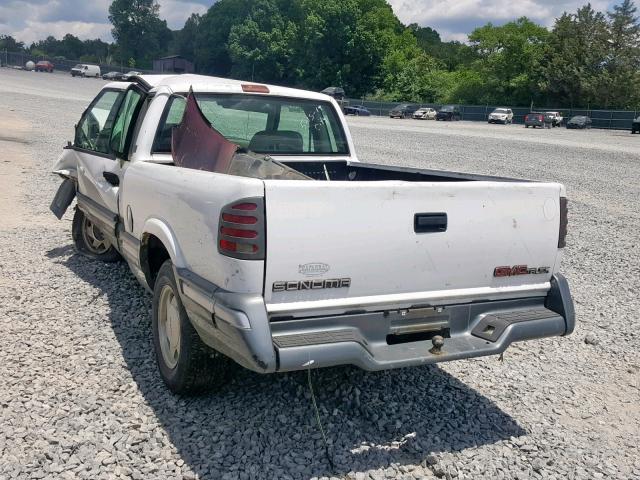 1GTCS19X2T8513608 - 1996 GMC SONOMA WHITE photo 3