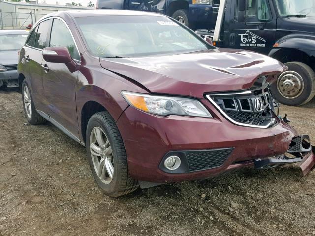 5J8TB4H51FL024069 - 2015 ACURA RDX TECHNO MAROON photo 1