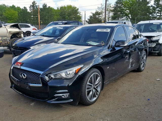 JN1BV7AR9EM692116 - 2014 INFINITI Q50 BASE BLACK photo 2