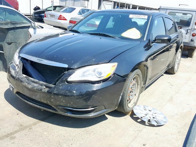 1C3CCBAB1EN145322 - 2014 CHRYSLER 200 LX BLACK photo 2